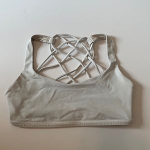Lululemon Free To Be Bra, White, Size 4